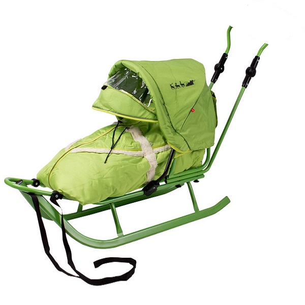 Детские Санки Adbor Piccolino Lux - green